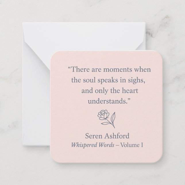 Whispered Words-Volume 1_card# 11 Mitteilungskarte (Vorderseite)