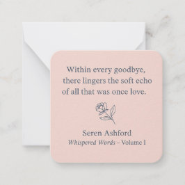 Whispered Words-Volume 1_card# 12 Mitteilungskarte