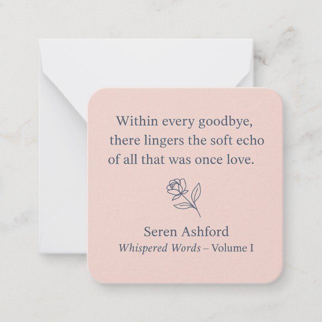 Whispered Words-Volume 1_card# 12 Mitteilungskarte (Vorderseite)