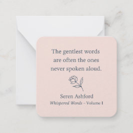 Whispered Words- Volume 1. Card# 3 Mitteilungskarte