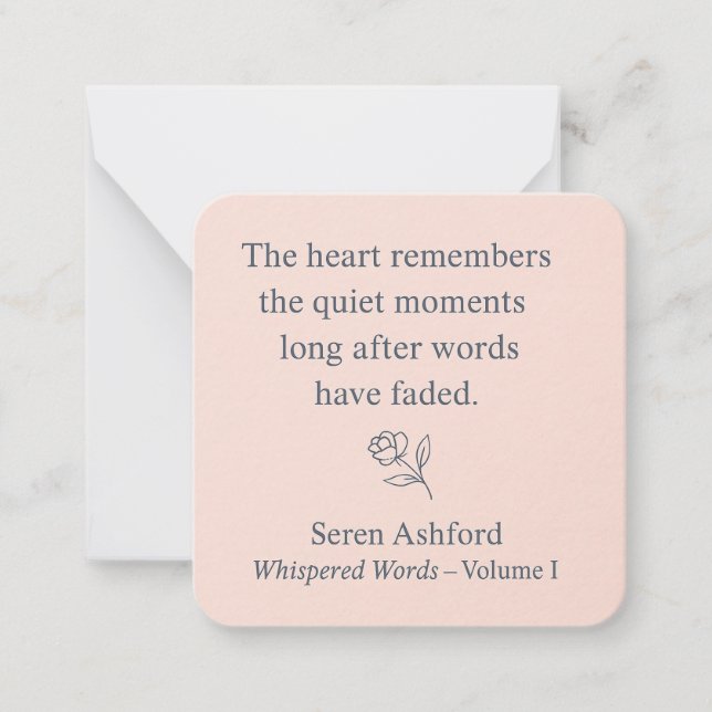 Whispered Words- Volume 1_card# 5 Mitteilungskarte (Vorderseite)