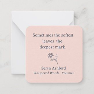 Whispered Words-Volume 1_card# 8 Mitteilungskarte