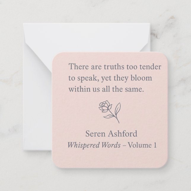 Whispered Words-Volume 1_card# 9 Mitteilungskarte (Vorderseite)