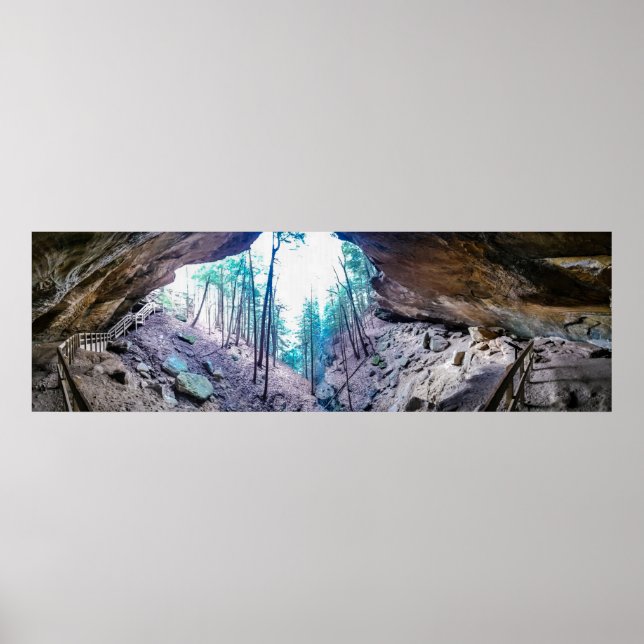 Whisperhöhle, Hocking Hills Staat Park, Ohio Poster (Vorne)