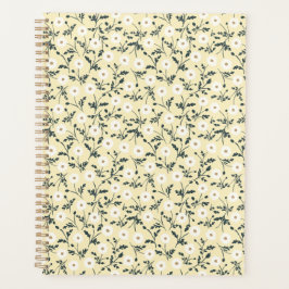 Whispering Meadow - Butter Yellow Floral Pattern Planer