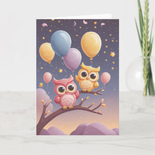 Whispering Wishes to an Owl Karte