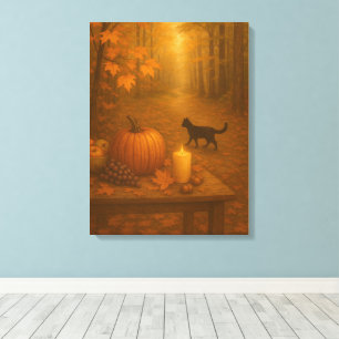 Whisperlight - Herbstwald Leinwanddruck