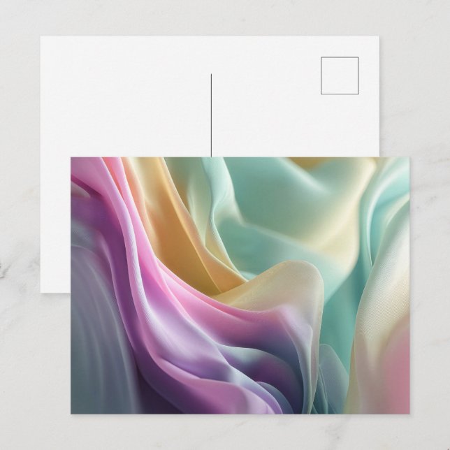 Whispers in Pastel Motion Postkarte (Vorne/Hinten)