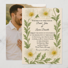 Whispers of Bloom Photo Wedding Invitation Einladung