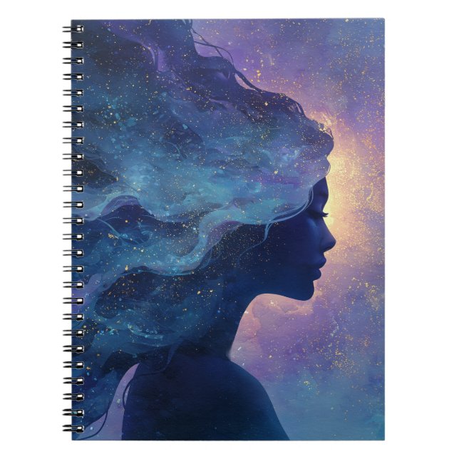 Whispers of the Moon – Goddess Journal Notizblock (Vorderseite)