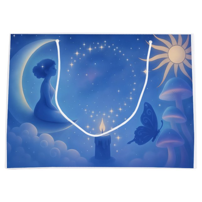 Whispers Of The Moon Große Geschenktüte (Vorderseite)