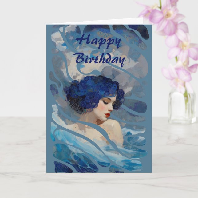 Whispers of the Ocean Goddess Karte (Orchidee)