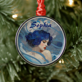 Whispers of the Ocean Goddess Ornament Aus Metall