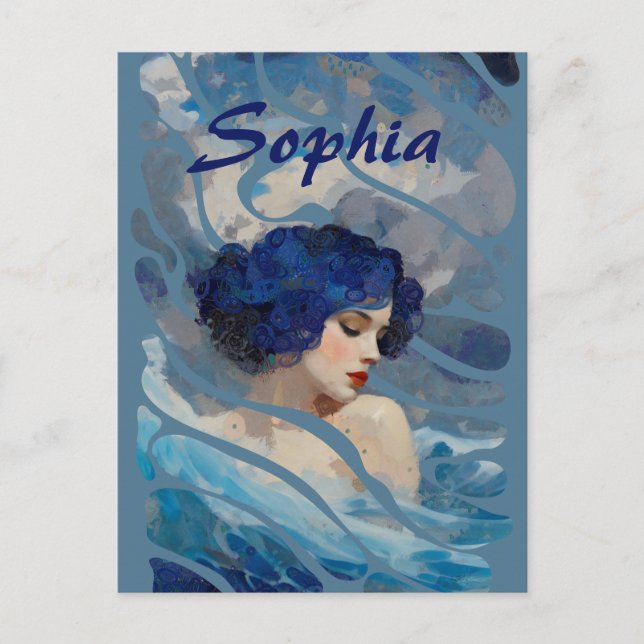 Whispers of the Ocean Goddess Postkarte (Vorderseite)