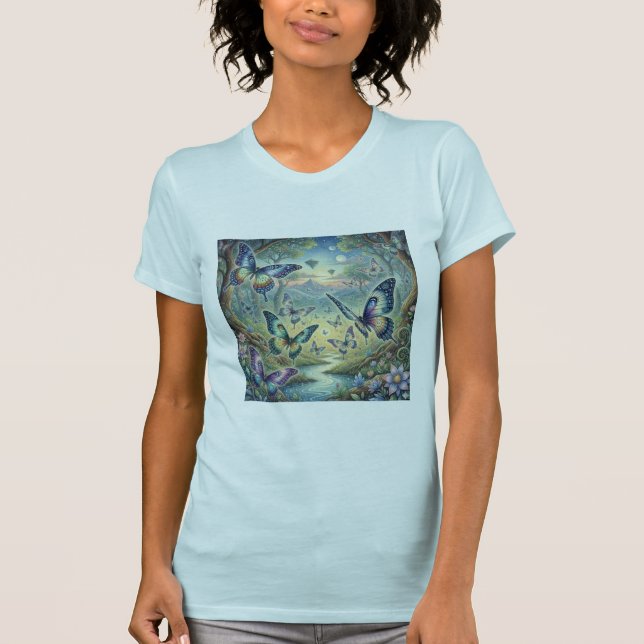 Whispers of Wings-Mystical Butterfly Dream T-Shirt (Vorderseite)
