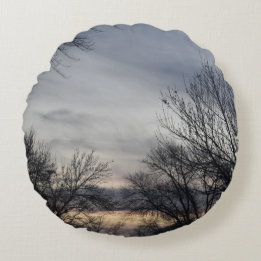 Whispers of Winter Rundes Kissen