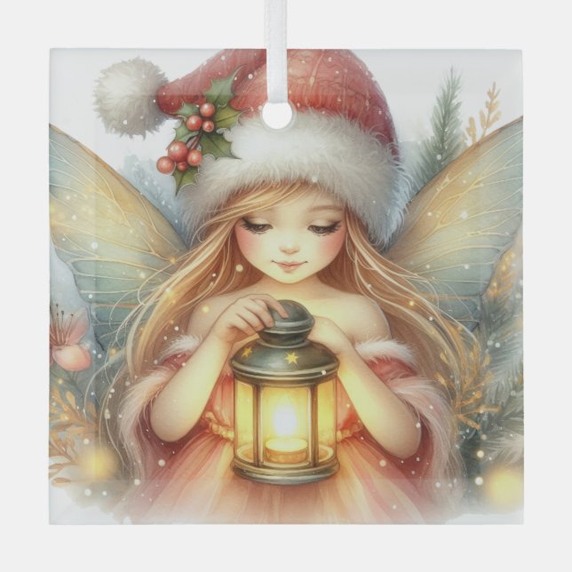 Whispers of Winter: The Christmas Fairy Ornament Aus Glas (Vorderseite)