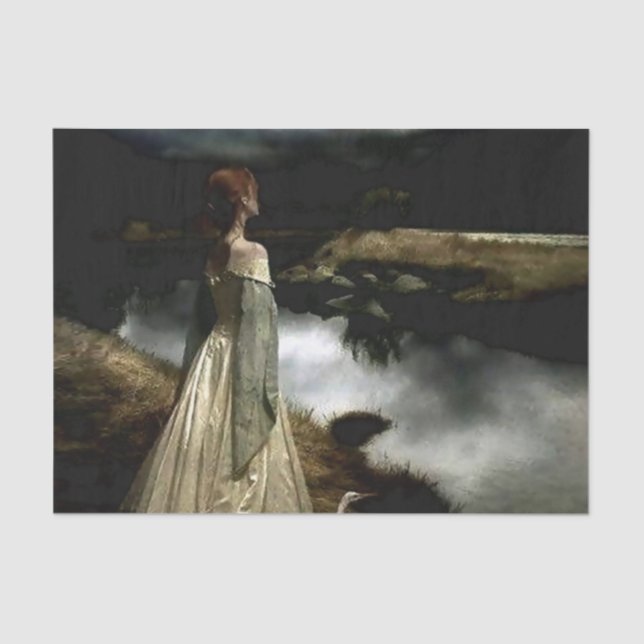 “Whispers on the Wind” by Edward Robert Hughes Seidenpapier (Vorderseite)