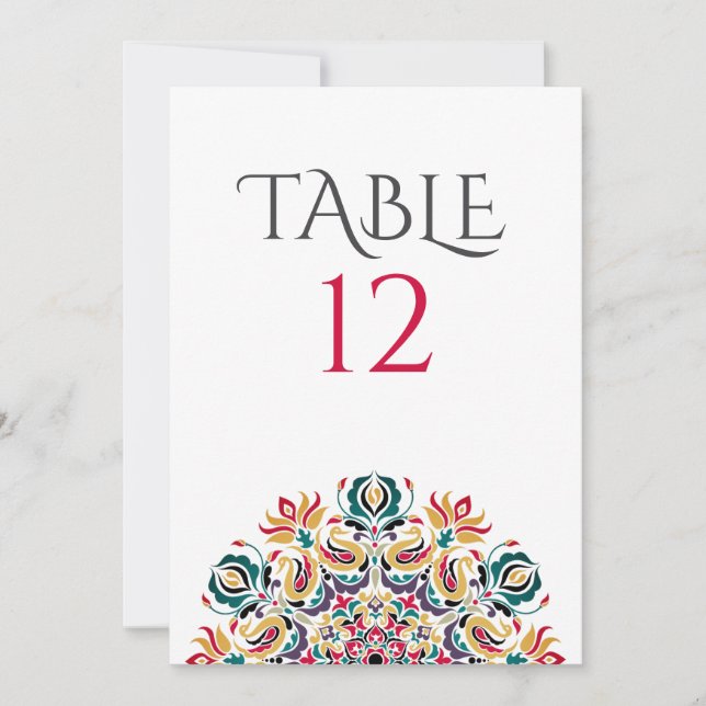 Whispers Swan Birds Lotus Flowers Table Number Einladung (Vorderseite)