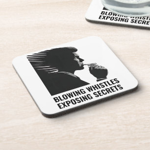 Whistleblower Beverage Coasters Getränkeuntersetzer