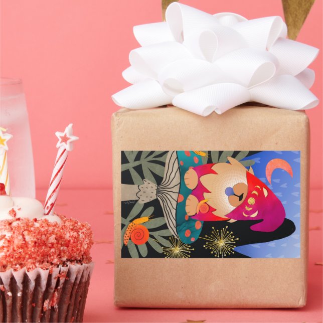 WHISTLEBRITCHES wählt große Rechteck-Aufkleber Rechteckiger Aufkleber (Party)