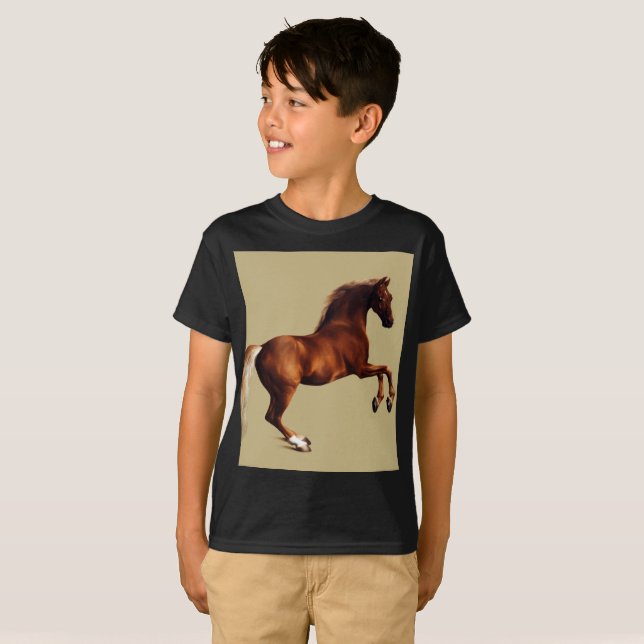 Whistlejacket horse by George Stubbs T-Shirt (Vorne ganz)