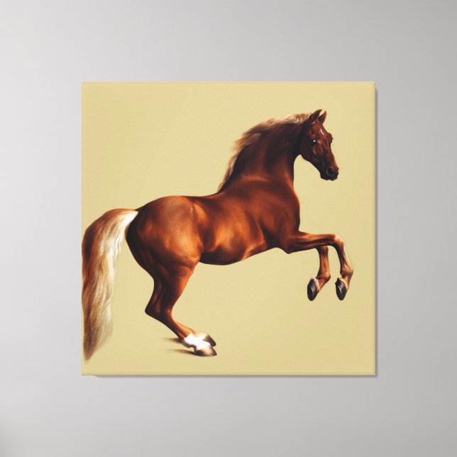 Whistlejacket-Pferd von George Stubbs Leinwanddruck (Vorderseite)
