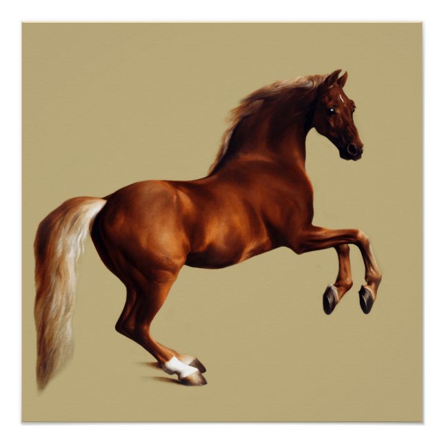 Whistlejacket-Pferd von George Stubbs Poster (Vorderseite)