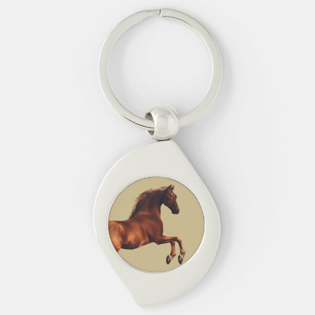 Whistlejacket-Pferd von George Stubbs Schlüsselanhänger (Vorderseite)