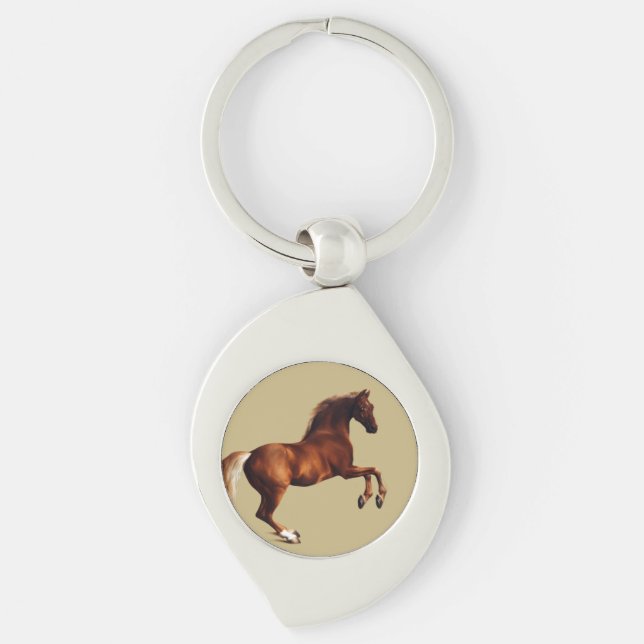 Whistlejacket-Pferd von George Stubbs Schlüsselanhänger (Vorderseite)