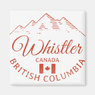 Whistler BC Canada Mountain Magnet