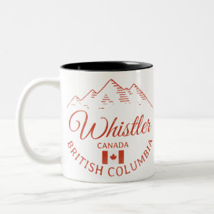 Whistler BC Canada Mountain Zweifarbige Tasse