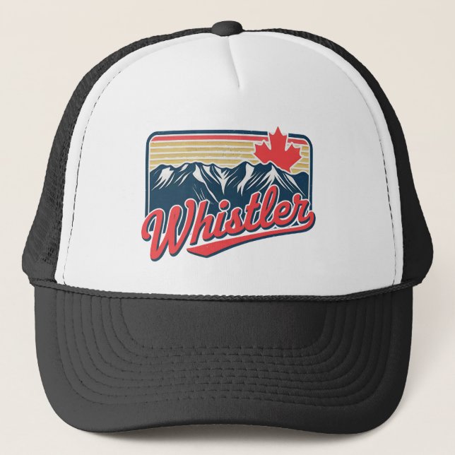 Whistler BC Canada Truckerkappe (Vorderseite)