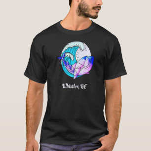 Whistler Bc Japanischer Paint Geometric Orca Kille T-Shirt