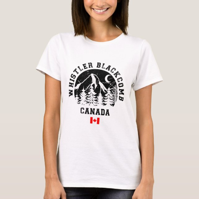 Whistler Blackcomb Canada Ski Resort Rocky Mountai T-Shirt (Vorderseite)