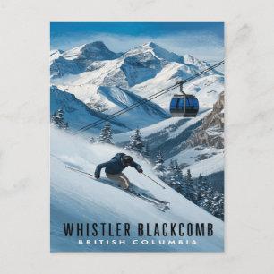 Whistler Blackcomb: Skifahren der Peaks Postkarte