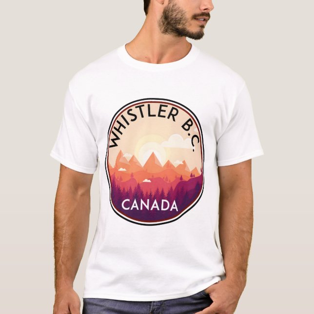 WHISTLER BRITISH COLUMBIA CANADA SKIING SNOWBOARDI T-Shirt (Vorderseite)