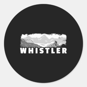 Whistler British Columbia Kanada Mountainbiken M Runder Aufkleber