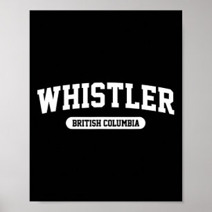 Whistler British Columbia Kanada Skiberg Skifahren Poster