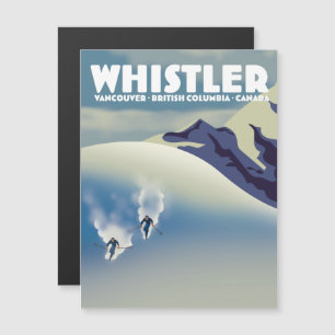Whistler British Columbia Kanada Skifahren Magnetkarte