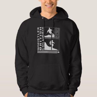 Whistler British Columbia Skifahren Skifahrer Wint Hoodie