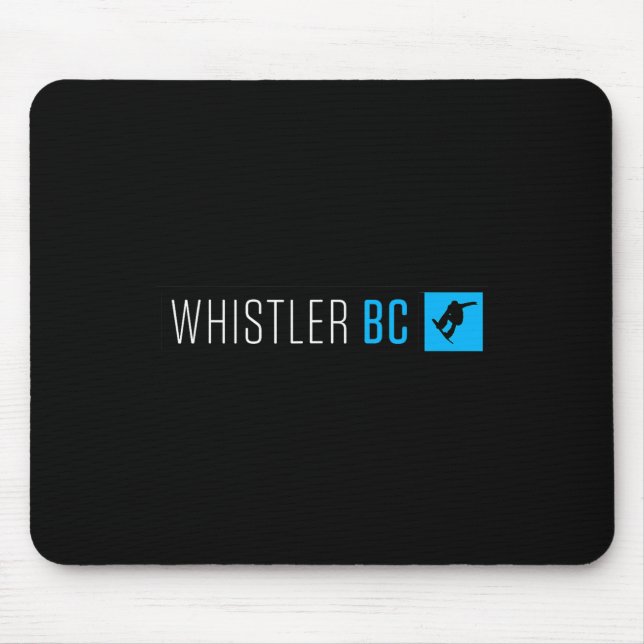 Whistler British Columbia Snowboard Box Typ Mousepad (Vorne)