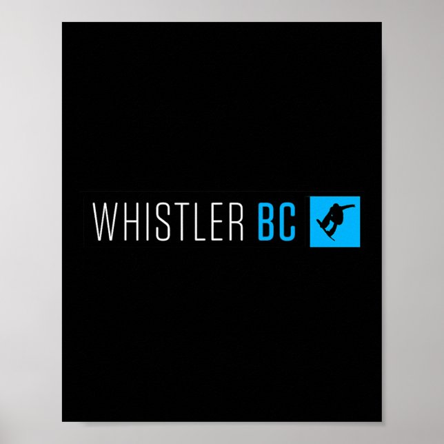 Whistler British Columbia Snowboard Box Typ Poster (Vorne)