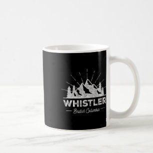Whistler British Columbia T-Shirt Vintage Skifahre Kaffeetasse