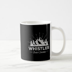 Whistler British Columbia T-Shirt Vintage Skifahre Kaffeetasse