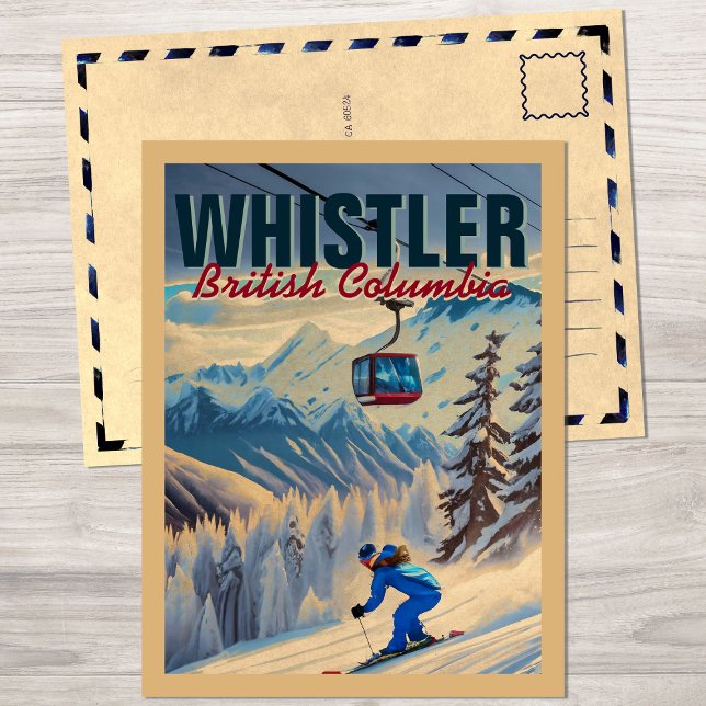 Whistler British Columbia Vancouver Canada 1950s Postkarte (Von Creator hochgeladen)