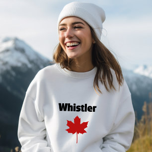 Whistler Canada Natural Red Maple Leaf Sweatshirt
