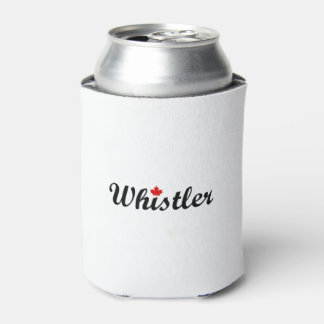 Whistler Canada Script Text Small Maple Leaf Dosenkühler