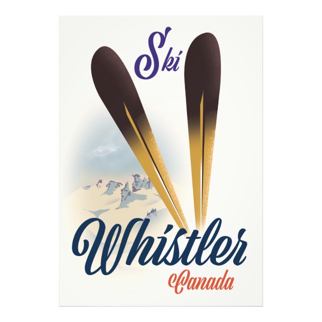 Whistler Canada Skipposter Fotodruck (Vorne)