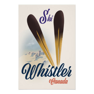 Whistler Canada Skipposter Poster